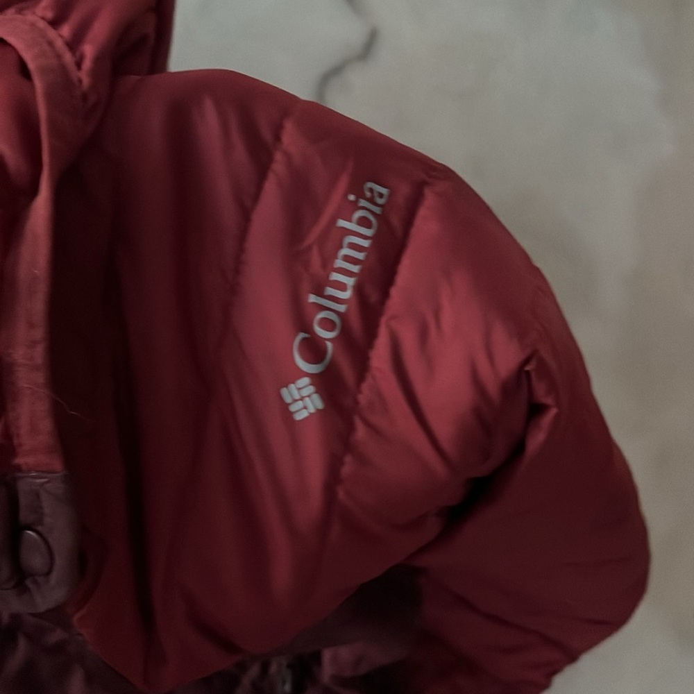 Columbia Powder Lite Omni-heat Insulated Anorak Malbec Thermal Jacket Sz M NWOT - Picture 8 of 16
